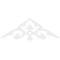 Ekena Millwork Pitch Whitman Architectural Grade PVC Gable Pediment, 72"W x 24"H x 1"P (8/12) GPP072X024X100WHI - alternate 4
